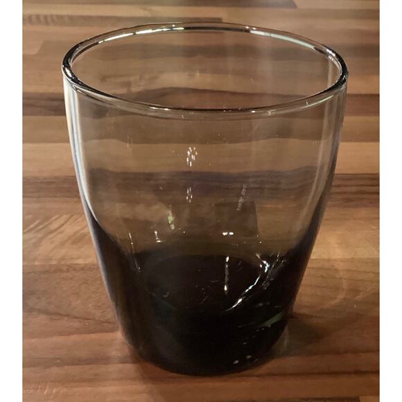 Set of 2 Vintage Libbey Smoke Gray 14 oz Glass Tumblers Weighted Bottom 4” - Picture 9 of 11